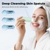 Blackhead Remover Tool Face Scrubber: PETYDOOT Double-Headed Face Spatula Skin Scrubber, Nose Pore Cleaner Blackhead Remover for Facial Deep Cleansing Skin Care Tool for Men & Women (Green) view 2