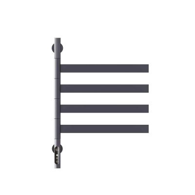 Household Electric Towel Rack Intelligent Timing Constant Temperature Drying Rack Gun Gray Bathroom Rotating Heating(Bronze)