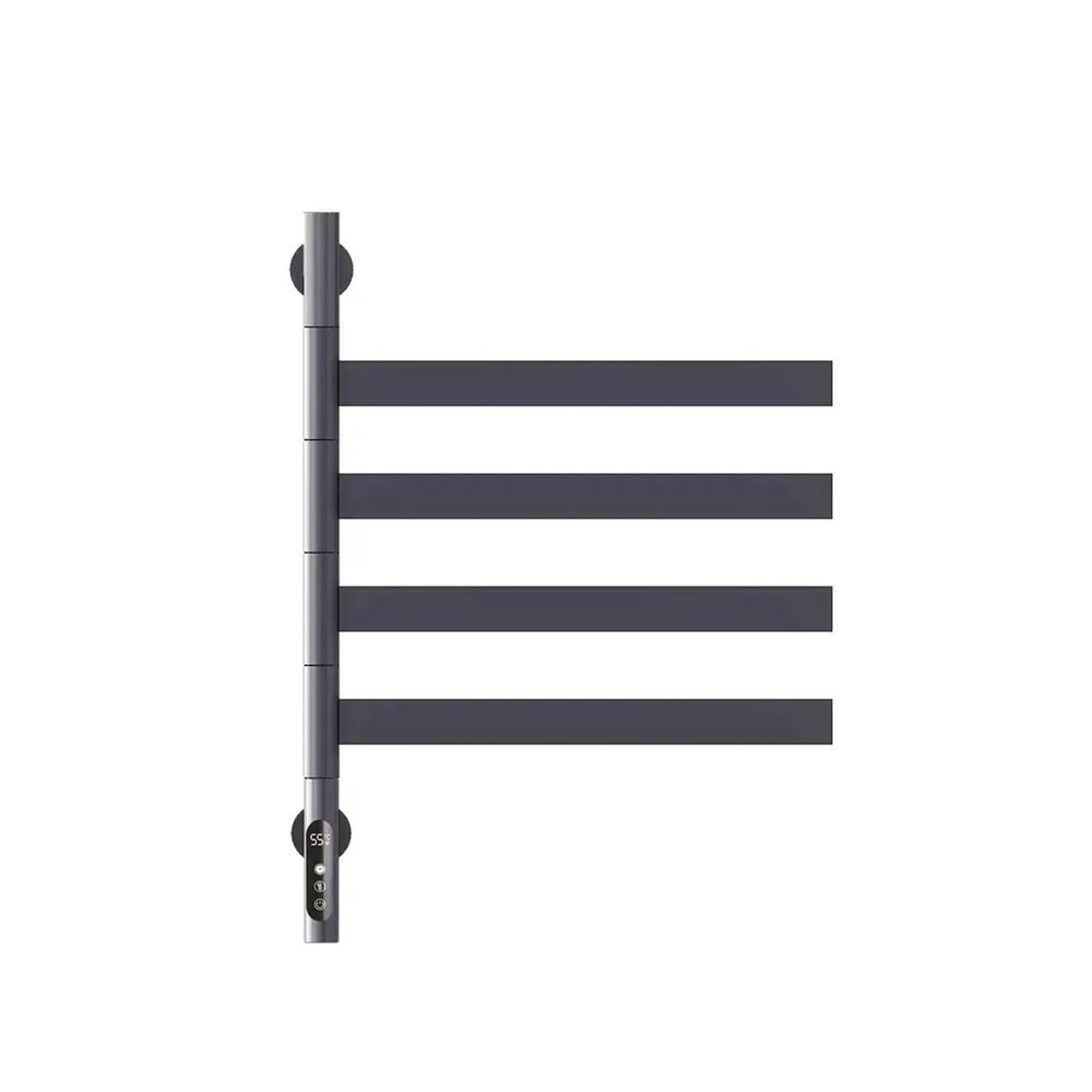 Household Electric Towel Rack Intelligent Timing Constant Temperature Drying Rack Gun Gray Bathroom Rotating Heating(Bronze)