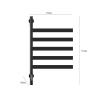 Household Electric Towel Rack Intelligent Timing Constant Temperature Drying Rack Gun Gray Bathroom Rotating Heating(Bronze) view 3