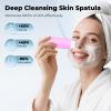 Blackhead Remover Tool Face Scrubber: PETYDOOT Double-Headed Face Spatula Skin Scrubber, Nose Pore Cleaner Blackhead Remover for Facial Deep Cleansing Skin Care Tool for Men & Women (Pink) view 2