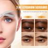 Eyebrow Trimming Scissors with Comb, Gifts For Men Women Stocking Stuffers, Precision Grooming Kit view 2
