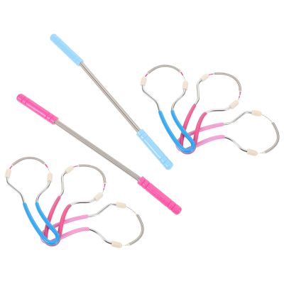 BESTonZON 8pcs Facial Hair Remover: Ergonomic Facial Epilator for Women - Manual Spring Hair Removal Tool for Women Chin Cheek Upper Lip