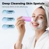 Blackhead Remover Tool Face Scrubber: PETYDOOT Double-Headed Face Spatula Skin Scrubber, Nose Pore Cleaner Blackhead Remover for Facial Deep Cleansing Skin Care Tool for Men & Women(Purple) view 2