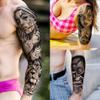 18 Sheets Chicano Full Arm Temporary Tattoos For Men Women Thigh, Chicana Guadalupe Joker Gangster Nun Girl Fake Sleeve Tattoos For Adults, Temp Bulk Jesus Christ Halloween Tattoo Stickers Prison view 3