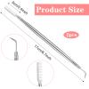 2 PCS Silver 2 in 1 Lash Lift Tools with Comb, Eyelash Separator Tool Eyelash Lift Tool Stainless Steel Metal Lash Perm Lifts Rods Lashs Lifts Rods with Separating Comb for Lashs Extensions Supplies view 4