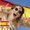 100pc Spain Flag Tattoo Stickers, 25-Sheet SP Spanish National Flags Face Temporary Tattoo Adult, Patriotic Small Espana Flag Fake Tattoo for Men Women Party Decoration view 2
