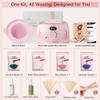 Lifestance Waxing Kit for Women & Men - L3 Blush Metropolis Digital Warmer, Silicone Wax Pot Liner, Hair Removal with 14.1oz Hard Wax Beads & Oil Spray, Professional for Home Brazilian Bikini Face Leg view 3