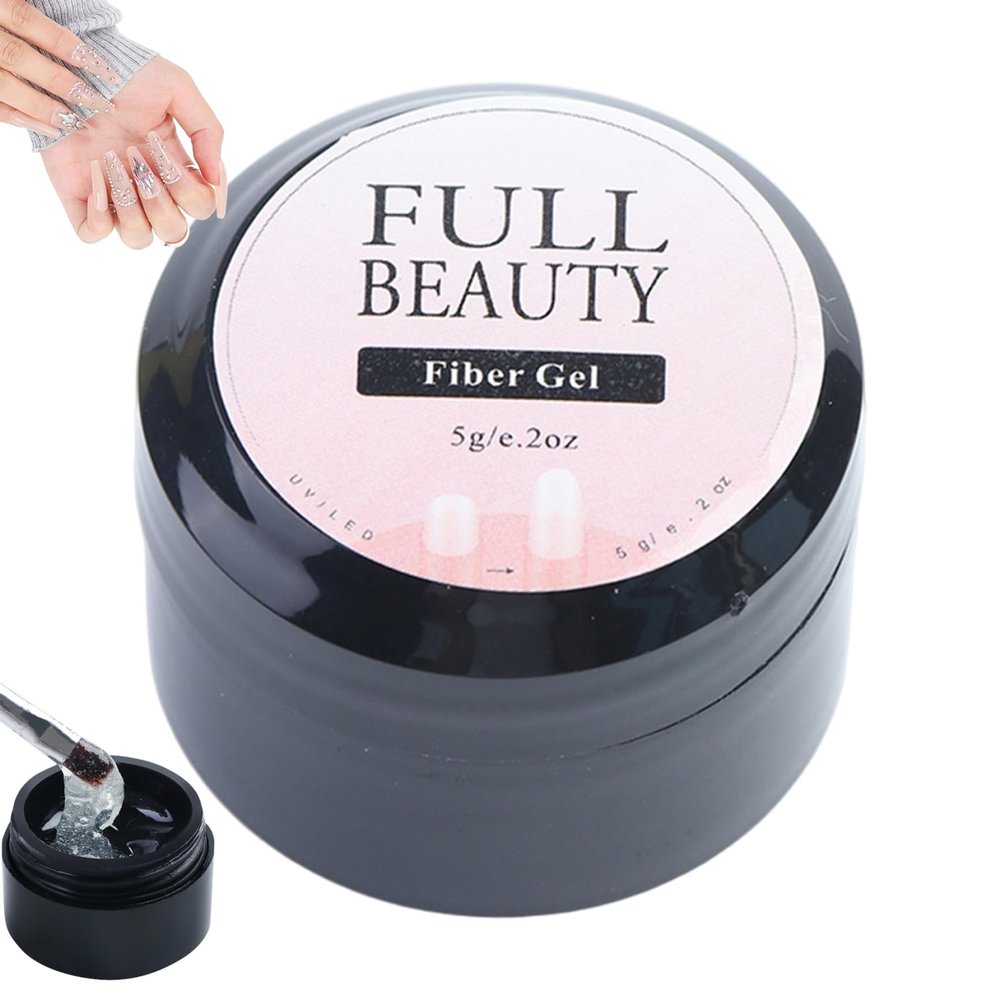 Nail Repair Gel, 5g Transparent 2-in-1 Lengthen  Broken Nail Repair for Salon and Home Use