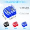 5 Pack Lip Liner Sharpener, Eyeliner Sharpener Dual Hole Hand Makeup Pencil Sharpeners for Lip Liner Eyeliner Brow Pencils Travel-Friendly Cosmetic Manual Tools for Women Makeup Artists Multi Colors view 2