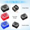 5 Pack Lip Liner Sharpener, Eyeliner Sharpener Dual Hole Hand Makeup Pencil Sharpeners for Lip Liner Eyeliner Brow Pencils Travel-Friendly Cosmetic Manual Tools for Women Makeup Artists Multi Colors view 3