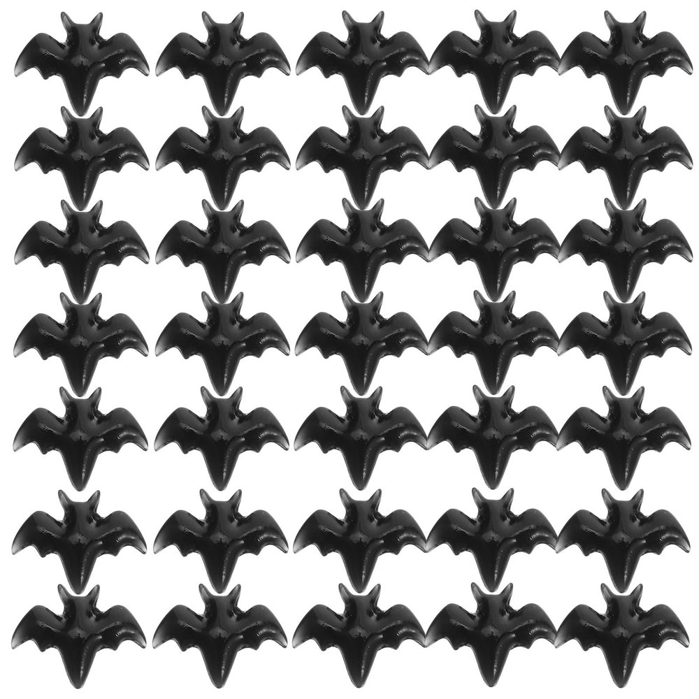 ADOCARN 300pcs Goth Nail Charms: Halloween Nail Charms Animal Bat Decorations - Dark Style DIY Manicure Accessories for Home and Manicure Salon