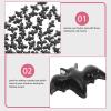 ADOCARN 300pcs Goth Nail Charms: Halloween Nail Charms Animal Bat Decorations - Dark Style DIY Manicure Accessories for Home and Manicure Salon view 3