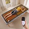 Bearhug Massage Table Warmer Heating Pad 30 x 71, Dark Grey Sherpa Wool Dual-Zone Heating Pad with 1-9 Hours Timer & 10 Heating Levels, LED Controller, Machine Washable view 1