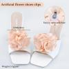 Bethynas Fabric Rose Flower Shoes Clips Lady Elegant High Heel Sandals Removable Floral Shoes Buckle Clips Charm Diy Shoes Decoration for Women (Peach Pink) view 3