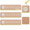 Belly Button Castor Oil Patch, 100 Pcs Disposable Belly Button Patches Organic Cotton Self-Adhesive Pads Cover for Castor Oil, Portable Breathable Anti Leakage Anti-Slip No Wash view 1