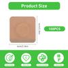 Belly Button Castor Oil Patch, 100 Pcs Disposable Belly Button Patches Organic Cotton Self-Adhesive Pads Cover for Castor Oil, Portable Breathable Anti Leakage Anti-Slip No Wash view 2