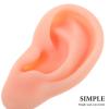 Cabilock 1 Pair Silicone Ear Model Flexible Model Fake Ear Mold Piercing Practice Realistic Fake Body Parts for Jewelry Earring Display and Training view 3