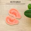 Cabilock 1 Pair Silicone Ear Model Flexible Model Fake Ear Mold Piercing Practice Realistic Fake Body Parts for Jewelry Earring Display and Training view 4