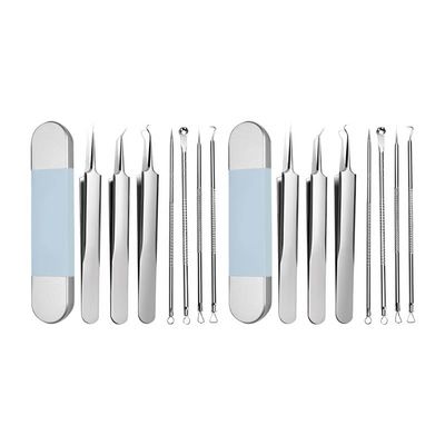 Acssart Vireo Stainless Steel Blackhead Remover Tool Kit (3 Set of 7 Pcs)
