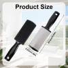 2pcs Dual-Sided Foot Files, Stainless Steel Callus Remover Foot Rasp Scrubber Professional Pedicure Tools for Hard & Dead Skin (Black) view 2