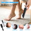 2pcs Dual-Sided Foot Files, Stainless Steel Callus Remover Foot Rasp Scrubber Professional Pedicure Tools for Hard & Dead Skin (Black) view 3