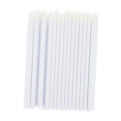 Didiseaon 100pcs Eyeliner Brush Makeup Cosmetic Tool Pencil Professional Eyelid Multipurpose for Wand Pointed Liners Eyeliner Applicator Eyeliner Fiber Brush White