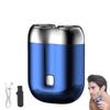 2025 New Upgrade Pocket Shaver USB Mini Shavers for Men, Rechargeable Electric Mini Portable Razor, Pocket Size Wet and Dry Electric Razor (Blue) view 1