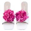 Bethynas Fabric Rose Flower Shoes Clips Lady Elegant High Heel Sandals Removable Floral Buckle Clips Charm Diy Shoes Decoration for Women (Deep Pink) view 1