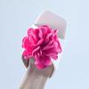Bethynas Fabric Rose Flower Shoes Clips Lady Elegant High Heel Sandals Removable Floral Buckle Clips Charm Diy Shoes Decoration for Women (Deep Pink) view 2