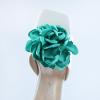 Bethynas Fabric Rose Flower Shoes Clips Lady Elegant High Heel Sandals Removable Floral Shoes Buckle Clips Charm Diy Shoes Decoration for Women (Teal) view 2