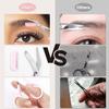Eyebrow Scissors with Comb - 2025 New Stainless Steel Trimmer for Men & Women - Non-Slip Finger Grips, Precise Brow Shaping (Pink)(Black) view 2