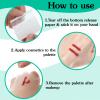 200 Pcs Makeup Mixing Palette, Adhesive Foundation Hand Palette Makeup Artist Kit Essentials, Waterproof Disposable Cosmetic Make Up Tape for Women(2.362.36 Inch) view 3