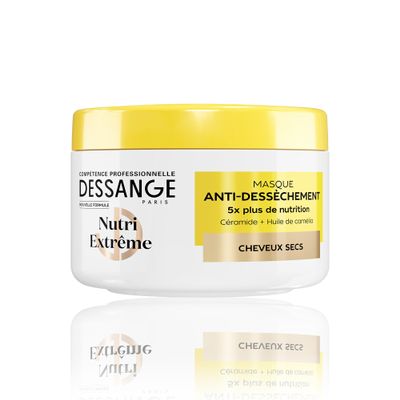 DESSANGE Paris Nutri Extreme Anti-Dryness Hair Mask with Ceramide and Camellia Oil, 5X Nutrition for Dry Hair