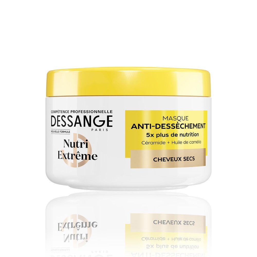 DESSANGE Paris Nutri Extreme Anti-Dryness Hair Mask with Ceramide and Camellia Oil, 5X Nutrition for Dry Hair