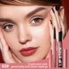 2Pcs 2 in 1 Matte Rose Lip Liner and Lipstick Combo Set for Women,Lipstick Stain Lip Liner for Daily & Party Long Lasting Waterproof Smudge Proof 24 Hour Full Coverage Vegan Lip Makeup Kit view 2