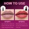 2Pcs 2 in 1 Matte Rose Lip Liner and Lipstick Combo Set for Women,Lipstick Stain Lip Liner for Daily & Party Long Lasting Waterproof Smudge Proof 24 Hour Full Coverage Vegan Lip Makeup Kit view 3