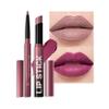 2Pcs 2 in 1 Matte Purple Lip Liner and Lipstick Combo Set for Women,Lipstick Stain Lip Liner for Daily & Party Long Lasting Waterproof Smudge Proof 24 Hour Full Coverage Vegan Lip Makeup Kit view 1