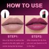 2Pcs 2 in 1 Matte Purple Lip Liner and Lipstick Combo Set for Women,Lipstick Stain Lip Liner for Daily & Party Long Lasting Waterproof Smudge Proof 24 Hour Full Coverage Vegan Lip Makeup Kit view 3
