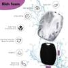 Silicone Body Scrubber Bath Brush,Scrubber for Nourishing Cleaning & Exfoliating Your Skin Lather Boosting Bristles with Ergonomic No-Slip Handle, Body Exfoliator for Men and Women (BBB) view 4