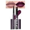 2Pcs 2 in 1 Matte Dark Purple Lip Liner and Lipstick Combo Set for Women,Lipstick Stain Lip Liner for Daily & Party Long Lasting Waterproof Smudge Proof 24 Hour Full Coverage Vegan Lip Makeup Kit view 1