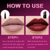 2Pcs 2 in 1 Matte Plum Lip Liner and Lipstick Combo Set for Women,Lipstick Stain Lip Liner for Daily & Party Long Lasting Waterproof Smudge Proof 24 Hour Full Coverage Vegan Lip Makeup Kit view 3