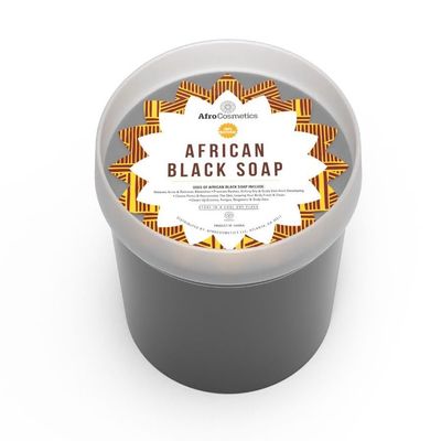 African Black Soap Paste, 16 OZ Jar Removes Acne Scars, Clear Skin From Blemishes,