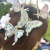 Wandelande Co.-Embroidery Butterfly Hair Clips Set 12pc Multi Color Stylish Accessories for Girls (D) view 1