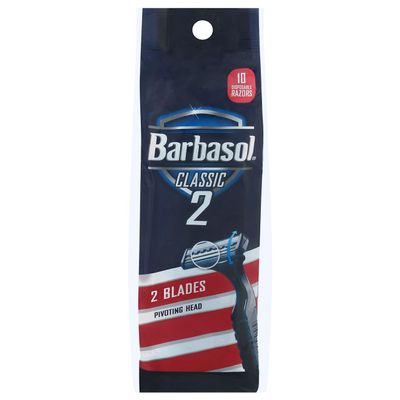 Barbasol, Classic 2 Disposable Razors 2 Blades Pivoting Heads, 10 Count