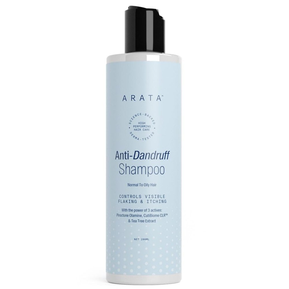 Ar.ata Anti-Dandruff Shampoo for Women and Men I With Piroctone Olamine |Up To 100% Dandruff Reduction I Soothes Dry Flaky Scalp and Itching I Ideal For Dandruff Cure | 200 ML