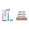 Flamingo Moisture Plus Women's Razor Set - 1 Razor Handle (Seafoam), 7 Blade Refills, and Shower Holder view 1