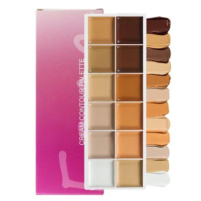 Cream Makeup Palette | Professional Cream Contour Palette - Makeup Concealer for Women Mature Skin Offices Prom Parties Wedding Date Travel Bridal
