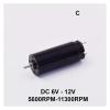 TYSTABPC 1725/1332/1230 DC 6V-12V 17mm/13mm/12mm Coreless Electronic Starter for Grinding Machine Rotary Tattoo D view 4