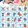 20pcs Stitch Temporary Tattoos for Kids, Lilo Stitch Birthday Party Favors, Cute Cartoon Decoration Sticker Gifts for Girl Boys Home Activity Class Prizes Carnival Christmas Rewards view 2